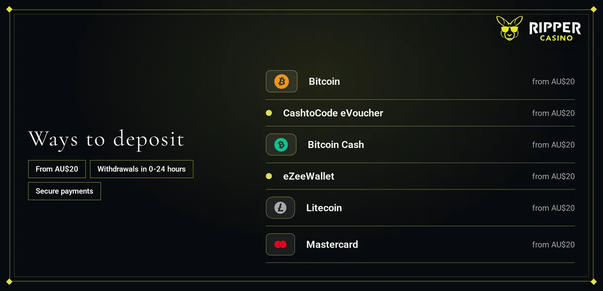 Deposit with ten methods