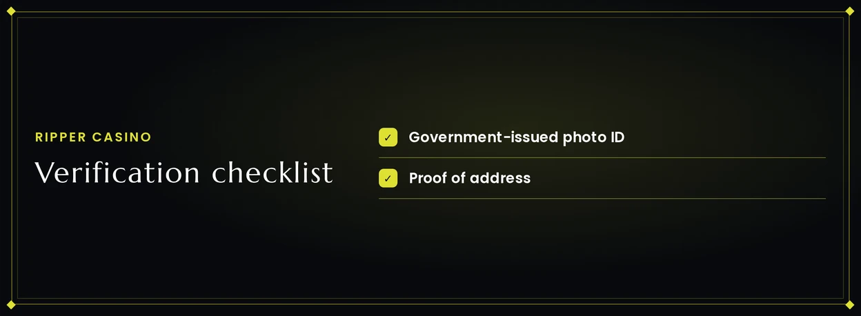 Prepare verification documents