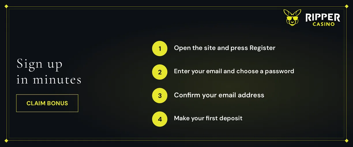 Sign up and claim